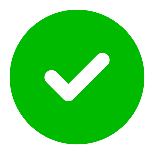green check